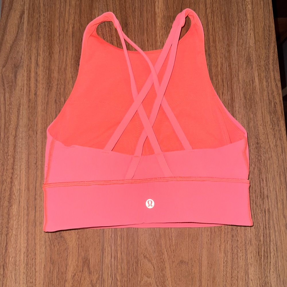 Lululemon Athletica Coral Crop Top - Picture 2 of 3